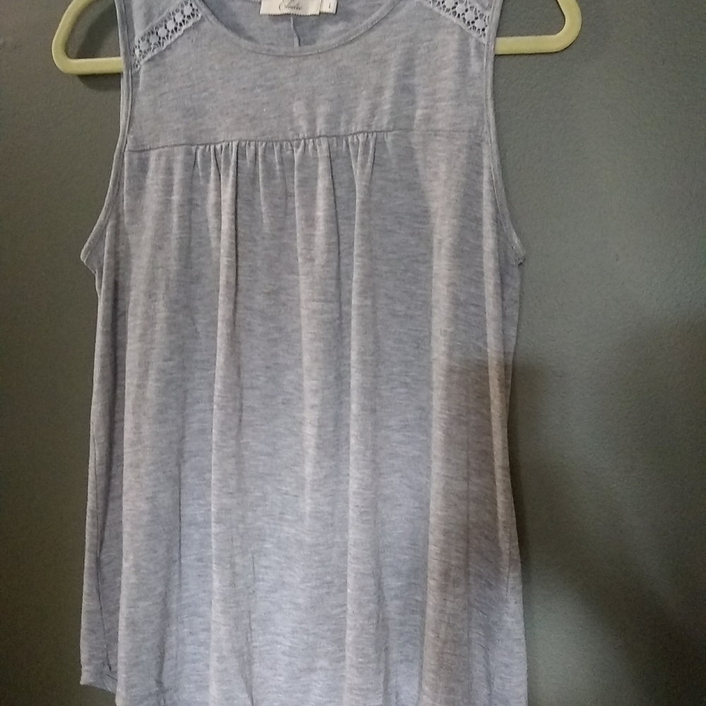 Elodie gray sleeveless top
